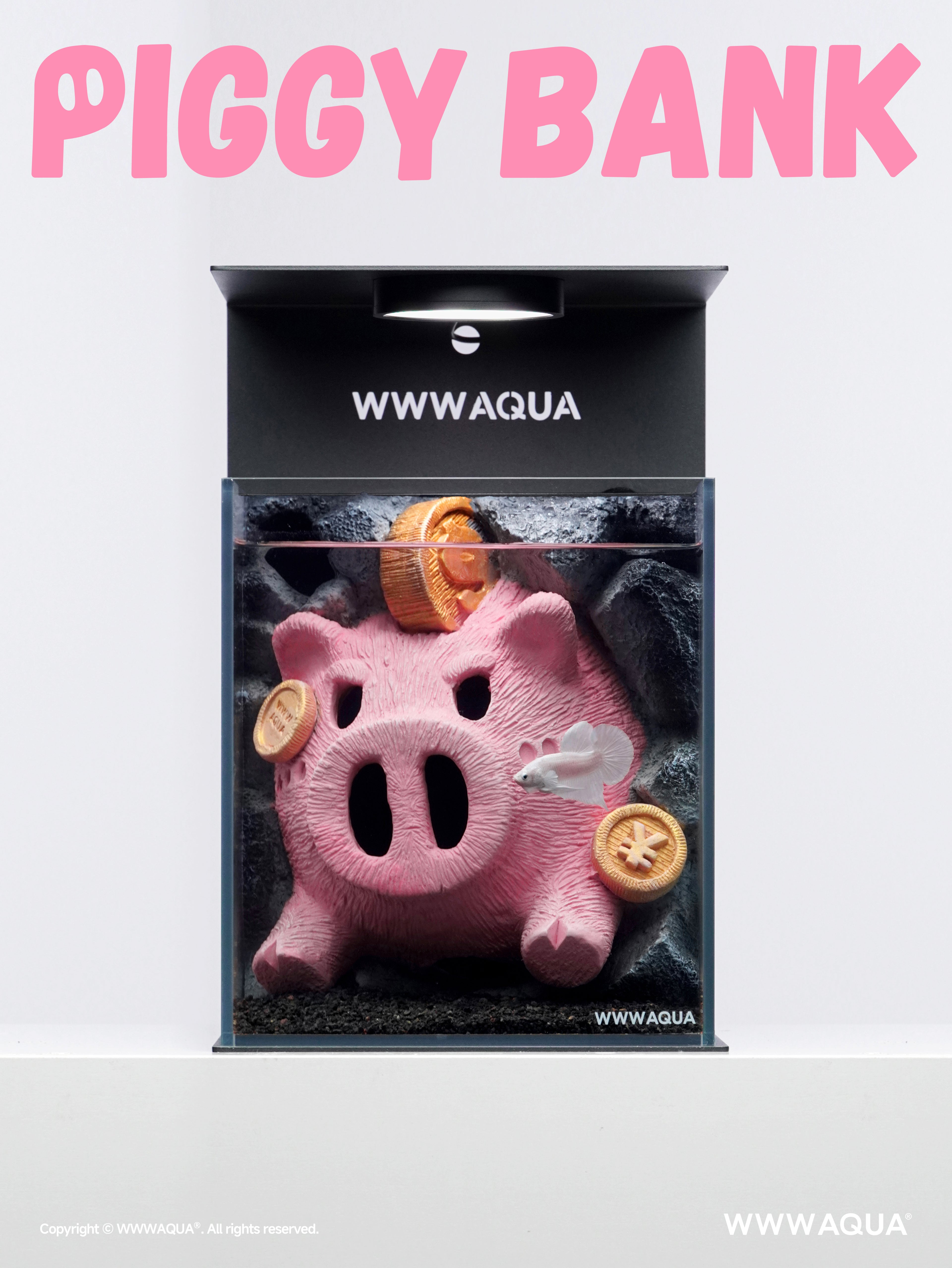 Prosperity Piglet Vault -Designer Betta Aquarium